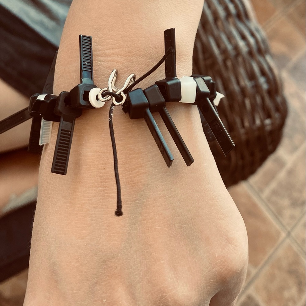 Goth fidget bracelet